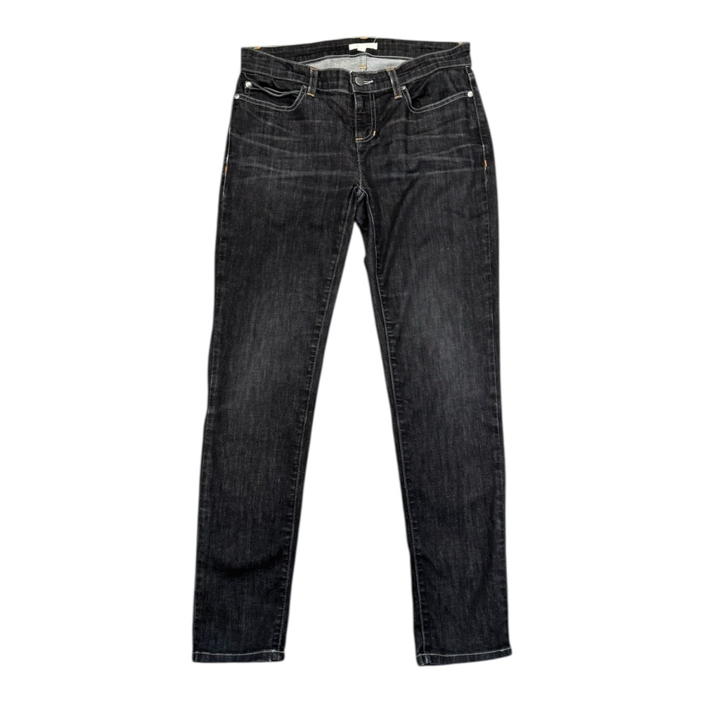 Eileen Fisher Jeans Womens Size 6P Skinny Stretch Organic Cotton Denim Black